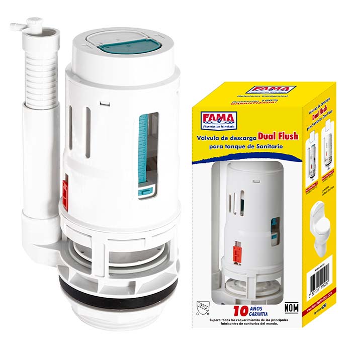 Valvula de Descarga Para Sanitario Dual-Flush 3" Para Dos Piezas  (AH-21) (1721)