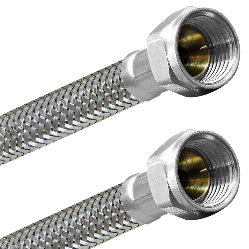 Conector Flexible | Usos Generales | 3/8" FLARE X 3/8" FLARE Premium | Acero Inoxidable