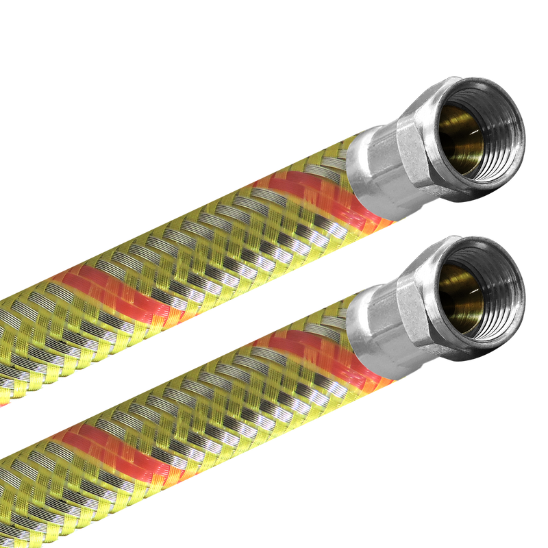 Conector Flexible | Usos Generales | 5/16" FLARE X 5/16" FLARE Poliacero | Acero y Vinil