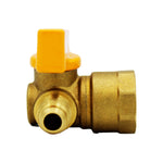 Valvula de Gas de 90° 5/16" x 1/2"