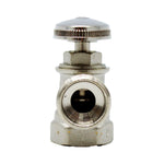 Valvula de Control Angular Compresión 1/2" x 1/2" 100% Latón