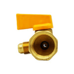 Valvula de Gas de 90° 5/16" x 1/2"