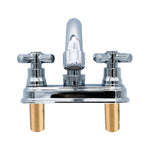 Mezcladora Para Lavabo 4" Maneral Tipo Cruz