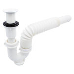Cespol Fácil Corrugado para Lavabo con Contra