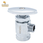 Valvula de Control Angular 1/2" X 3/8" 100% Laton Plomacy (VCA10)
