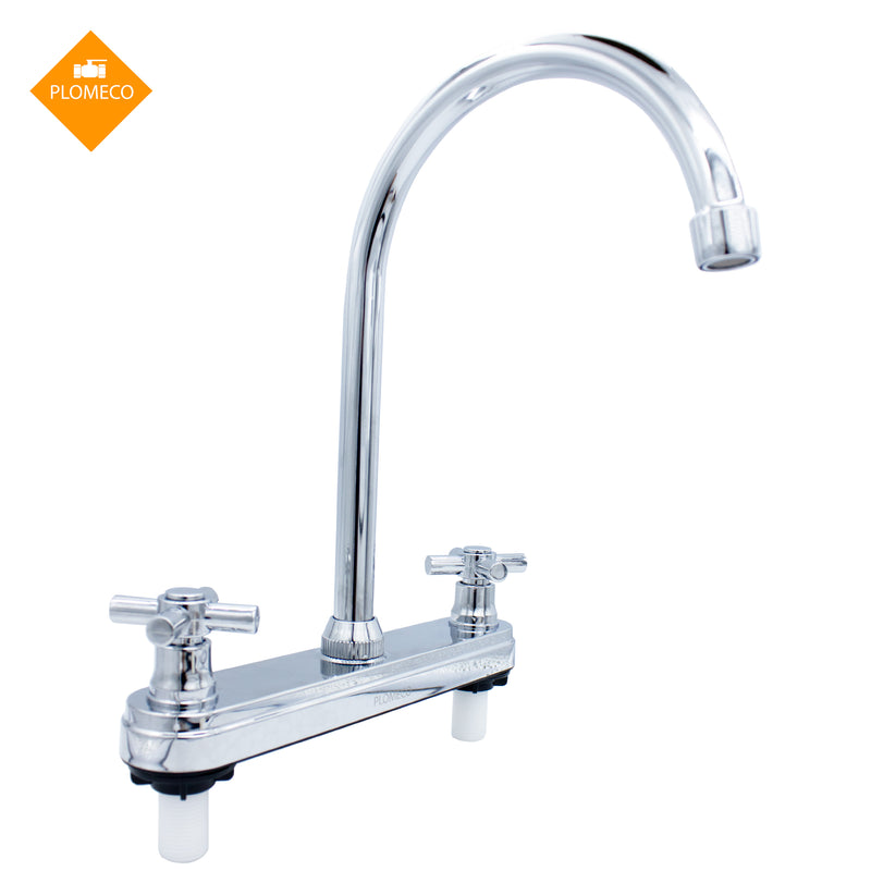 Mezcladora Para Fregadero 8" Cuerpo de Acetal  Plomeco  (M802)