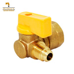 Valvula de Gas de 90° 5/16" x 1/2"