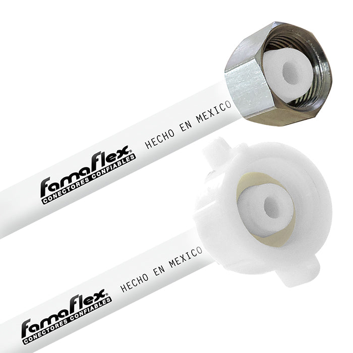 Conector Flexible | Lavabo y Fregadero | 3/8" COMP X 1/2" AM Polimax | Flexible