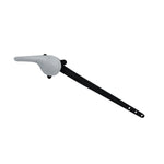 Palanca Para Sanitario Blanca Brazo Negro de Lujo