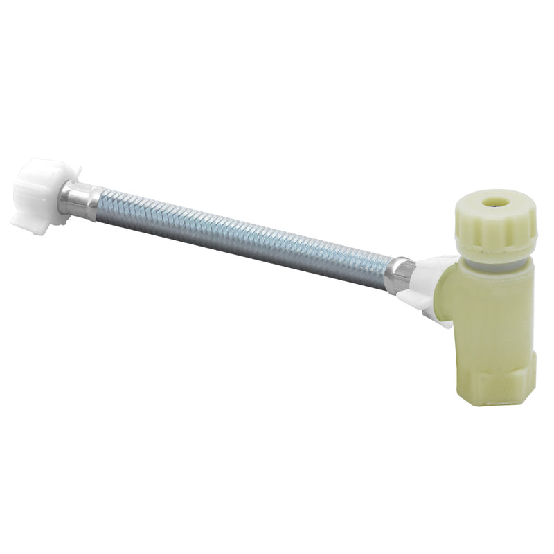 Juego Válvula y Conector | 1/2" AM x 7/8" AM Poliacero | Acero y Vinil