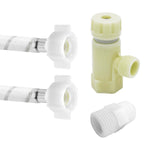 Juego Válvula y Conector | 1/2" AM x 1/2" AM Poliacetal | Vinil