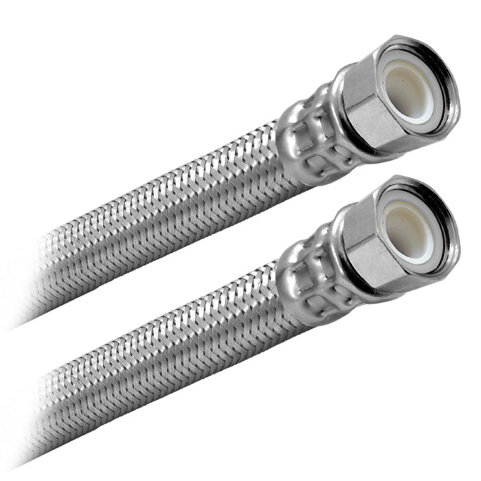 Conector Flexible | Boiler Hembra | 1/2" FIP X 1/2" FIP Premium | Acero Inoxidable