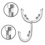 Conector Flexible Tipo Yee | Lavabo y Fregadero | 1/2" FIP X 1/2" FIP X 1/2" FIP Premium | Acero Inoxidable