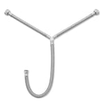 Conector Flexible Tipo Yee | Lavabo y Fregadero | 1/2" FIP X 1/2" FIP X 1/2" FIP Premium | Acero Inoxidable
