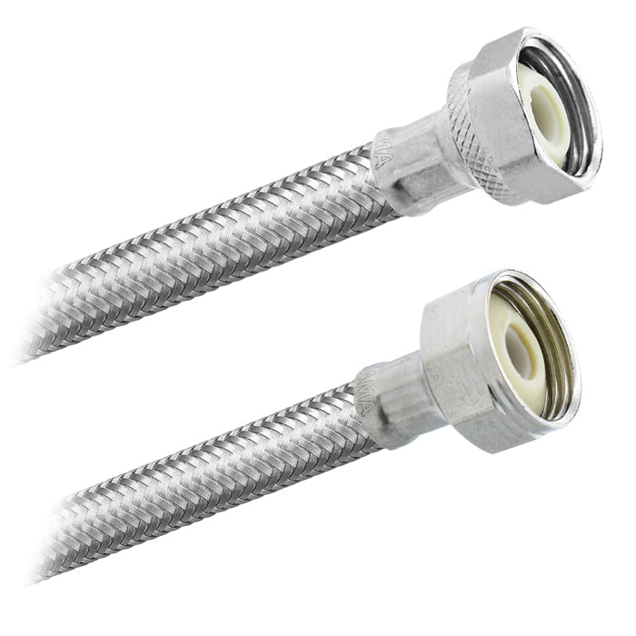 Conector Flexible | Sanitario | 1/2" FIP X 7/8" FIP Premium | Acero Inoxidable