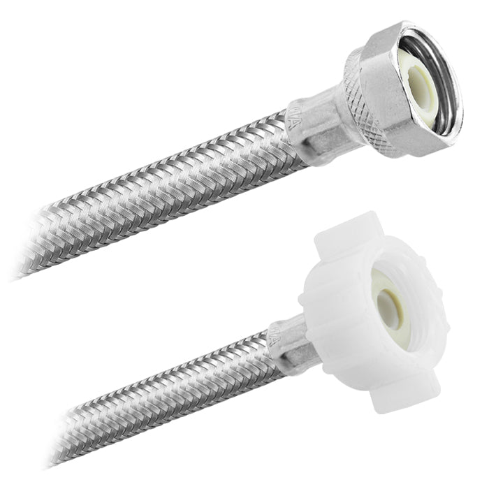 Conector Flexible | Sanitario | 1/2" FIP X 7/8" AM Premium | Acero Inoxidable