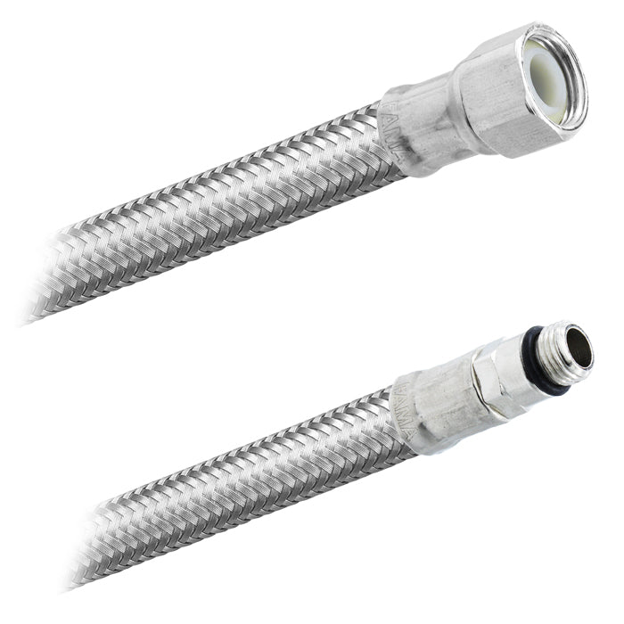 Conector Flexible | Lavabo y Fregadero | Monomando 3/8" COMP X M10 Premium | Acero Inoxidable