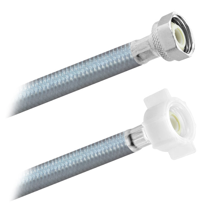 Conector Flexible | Lavabo y Fregadero | 1/2" FIP X 1/2" AM Poliacero | Acero y Vinil