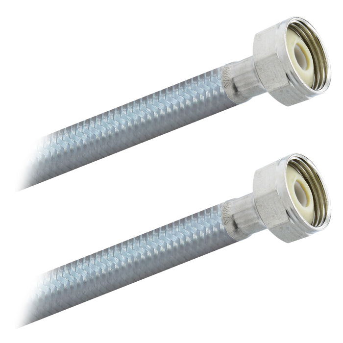 Conector Flexible | Sanitario | 7/8" FIP X 7/8" FIP Poliacero | Acero y Vinil