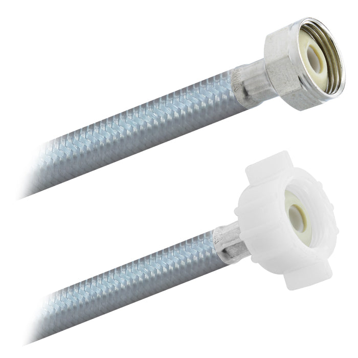 Conector Flexible | Sanitario | 7/8" FIP X 7/8" AM Poliacero | Acero y Vinil