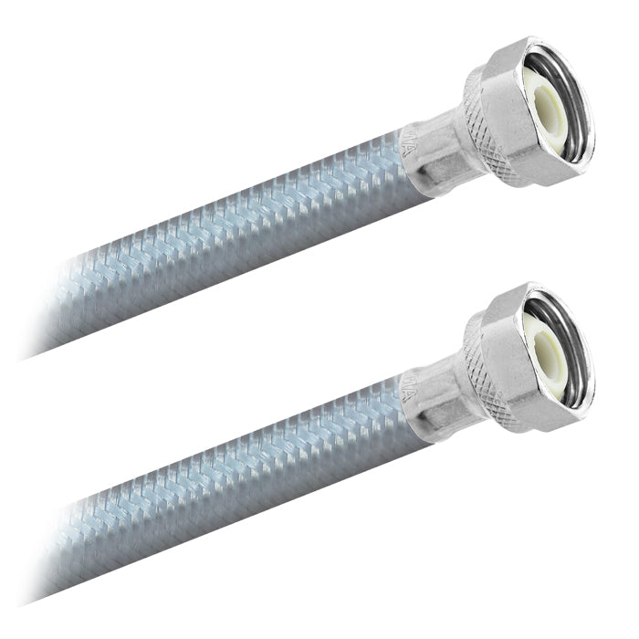 Conector Flexible | Boiler Hembra | 1/2" FIP X 1/2" FIP Poliacero | Acero y Vinil