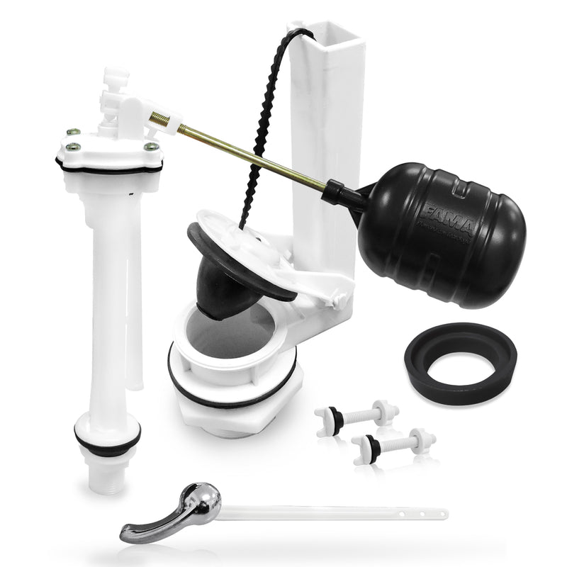 Herraje WC Mini-Max 2" x  8" Pal. Crom. B/Bco. M.Janet, y Esponjoso (9407)