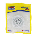Coladera Redonda Blanca para Tubo #2