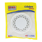 Coladera Redonda Para Tubo Rejilla Blanca #4