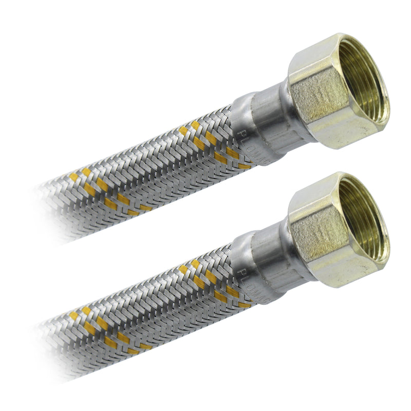 Conector Flexible | Boiler Hembra | 3/4" FIP X 3/4" FIP | Acero Inoxidable