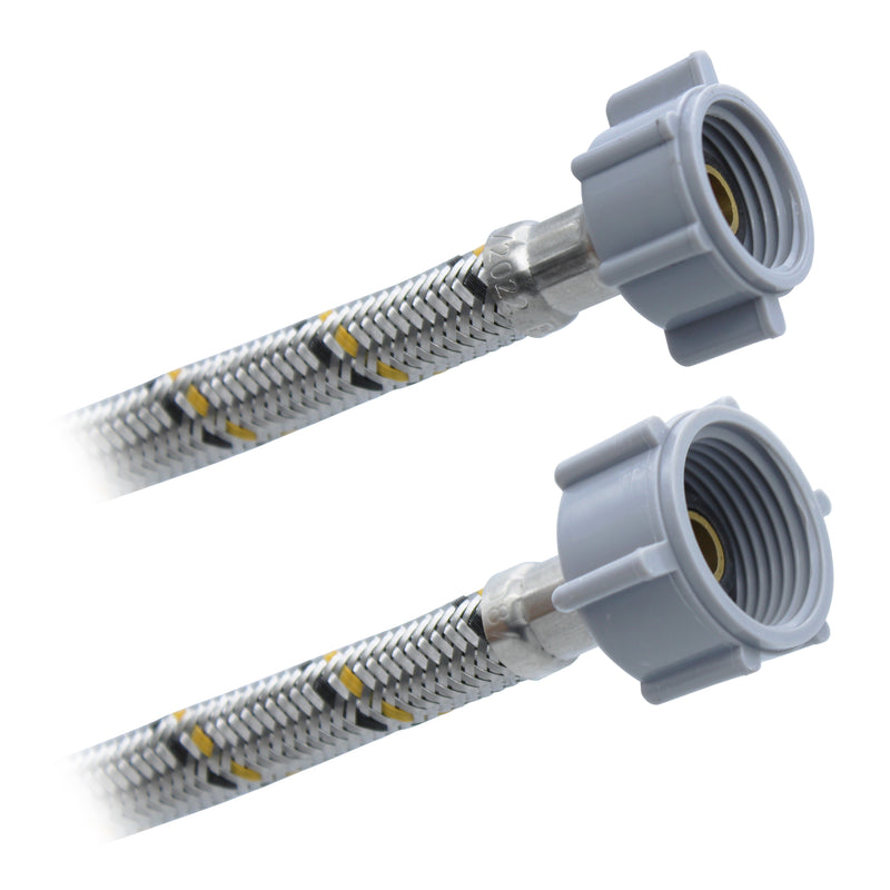 Conector Flexible | Sanitario | 1/2" AM X 7/8" AM | Acero Inoxidable