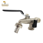 Llave de Jardín con Palanca 1/2" con Doble Salida