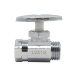 Válvula de Control Recta 1/2" X 1/2" 100% Latón